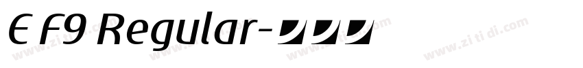 E F9 Regular字体转换